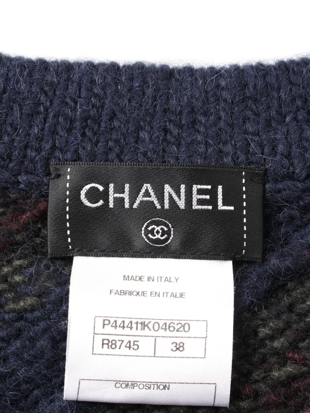 Pre-owned Chanel 1986-1988s Wool-blend Cardigan In Blue