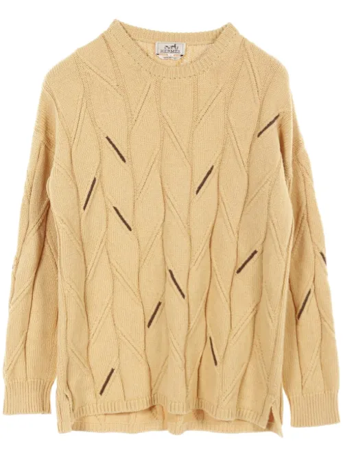 Pull en maille torsadée (années 2010) - Hermès Pre-Owned - Modalova