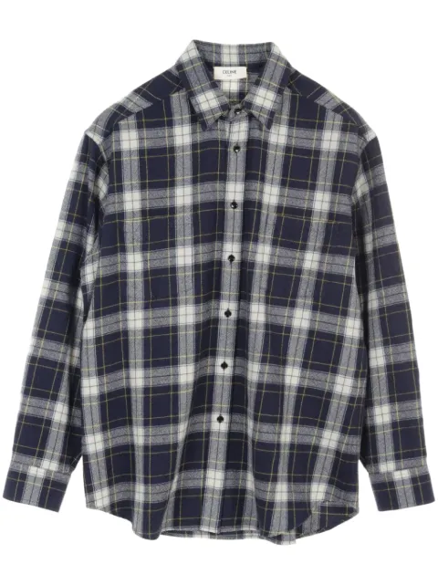Céline Pre-Owned 2010s checked flannel shirt