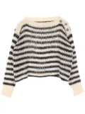 Christian Dior Pre-Owned 2010s striped sweater - Neutrals