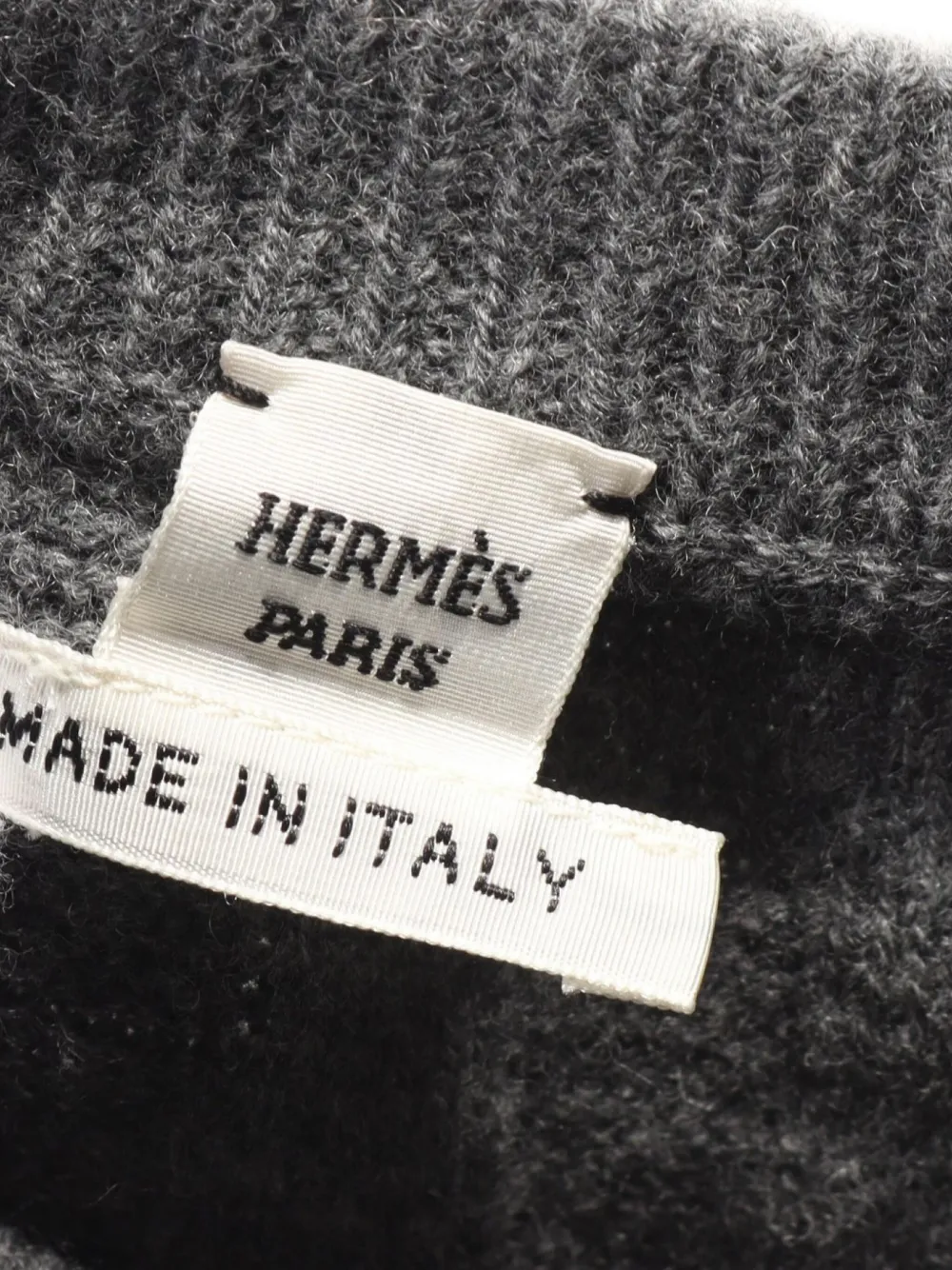 Pre-owned Hermes 2000s Wool Sweater In Grey