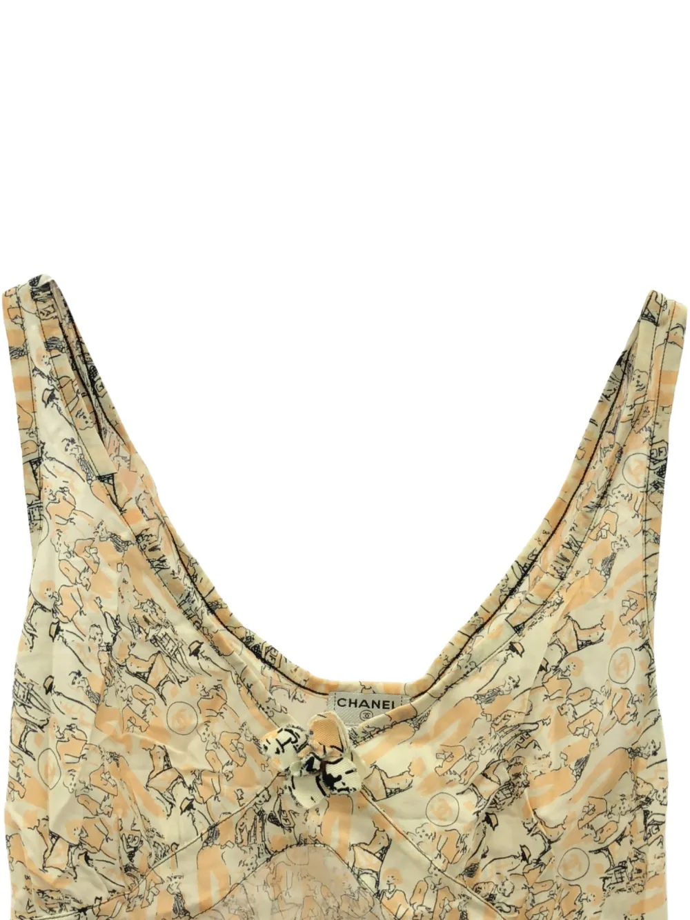 CHANEL Pre-Owned 2000s illustration-style print top | Image 2