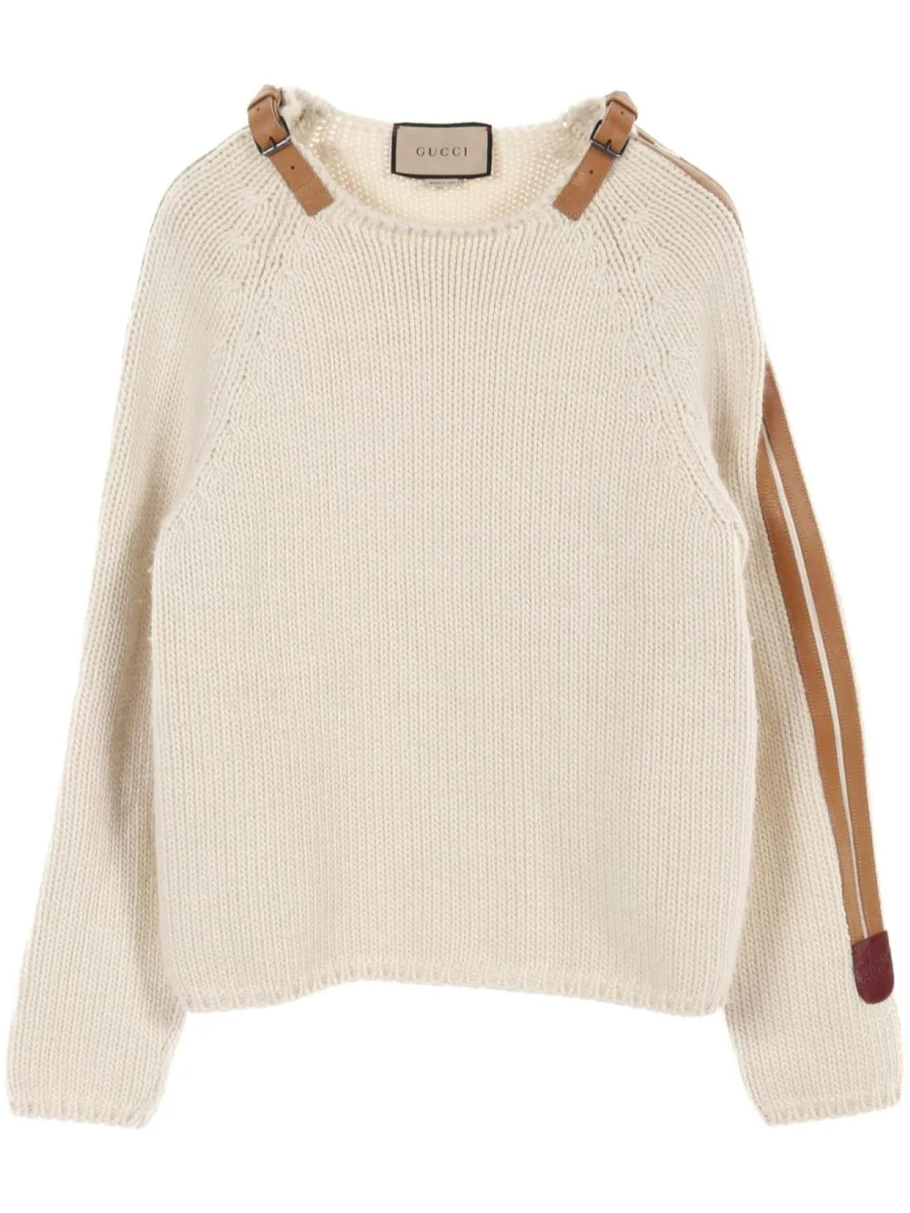 Gucci Pre-Owned suéter con correa y hebilla 2000 | neutro | Image 1