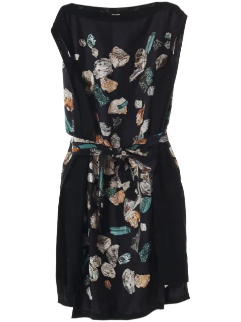 Hermès Pre-Owned vestido corto con gemas estampadas 2010
