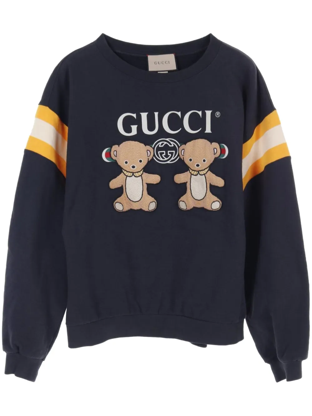 Gucci Pre-Owned 2010s teddy bear-print sweatshirt - Blu