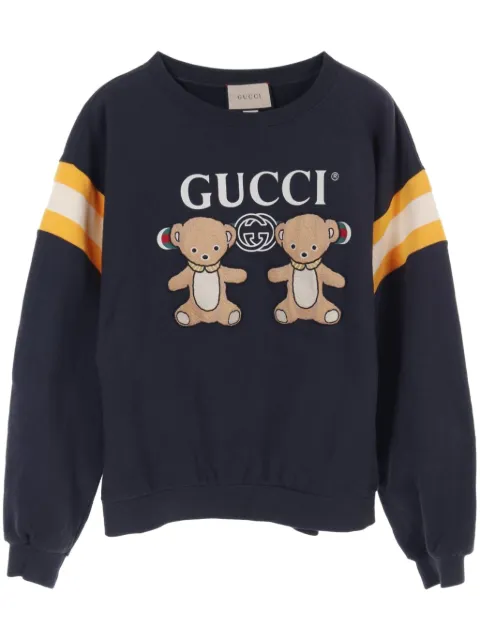 Gucci Pre-Owned 2010s teddy bear-print sweatshirt