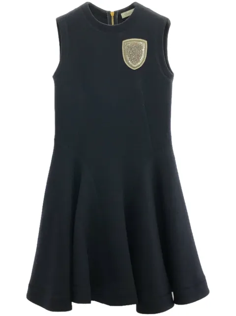 Christian Dior Pre-Owned فستان ميني مزين بشارة من الألفينيات