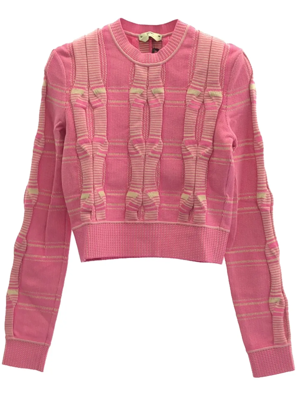 Fendi Pre-Owned 2000s checked jumper | Pink | Image 1