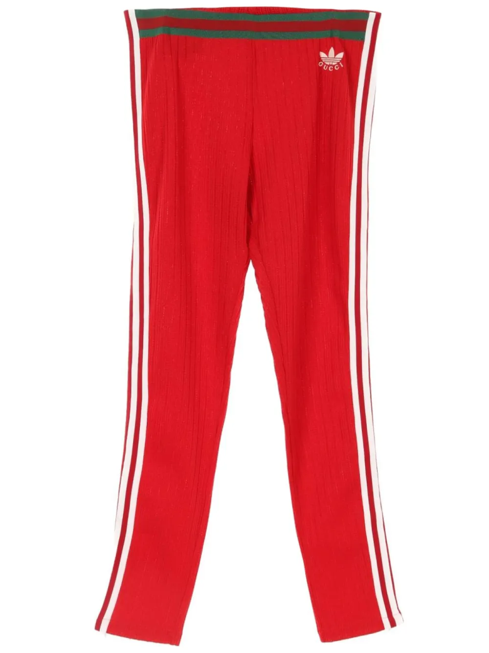 Gucci Pre-Owned x Adidas Pantaloni con decorazione Web anni 2010 | rosso | Image 1