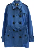 Burberry Pre-Owned 2010s belted trench coat - Blue