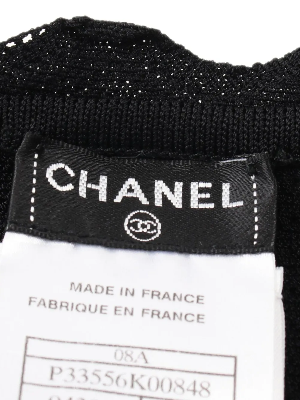 Pre-owned Chanel 1986-1988 Wide-neck Mini Dress In Black