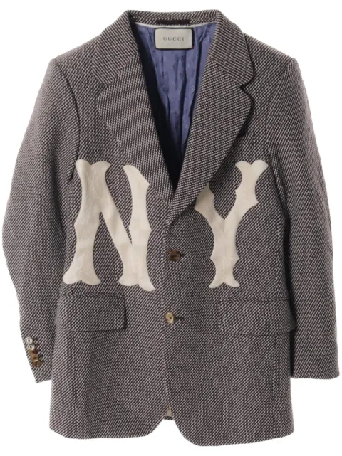 Gucci Pre-Owned x New York Yankees 2010s tweed blazer