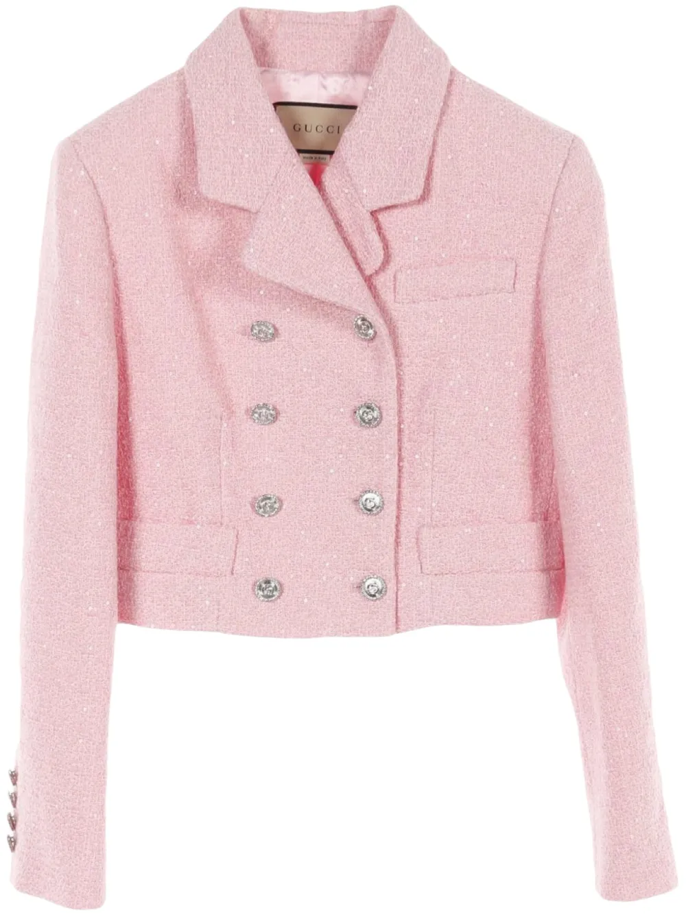 Gucci Pre-Owned Giacca in tweed crop anni 2010 | rosa | Image 1