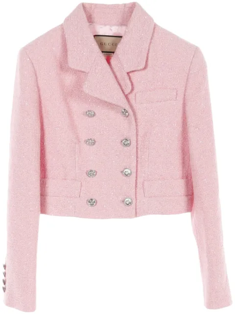 Gucci Pre-Owned chamarra corta de tweed 2010