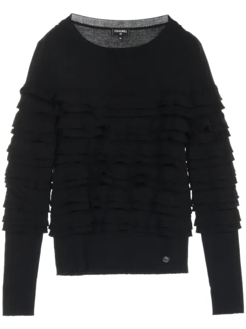 CHANEL Pre-Owned 1986-1988 tiered sweater