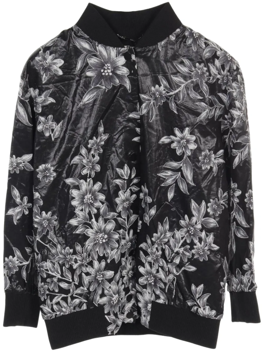 Fendi Pre-Owned 2000s floral-pattern jacket | Black | Image 1