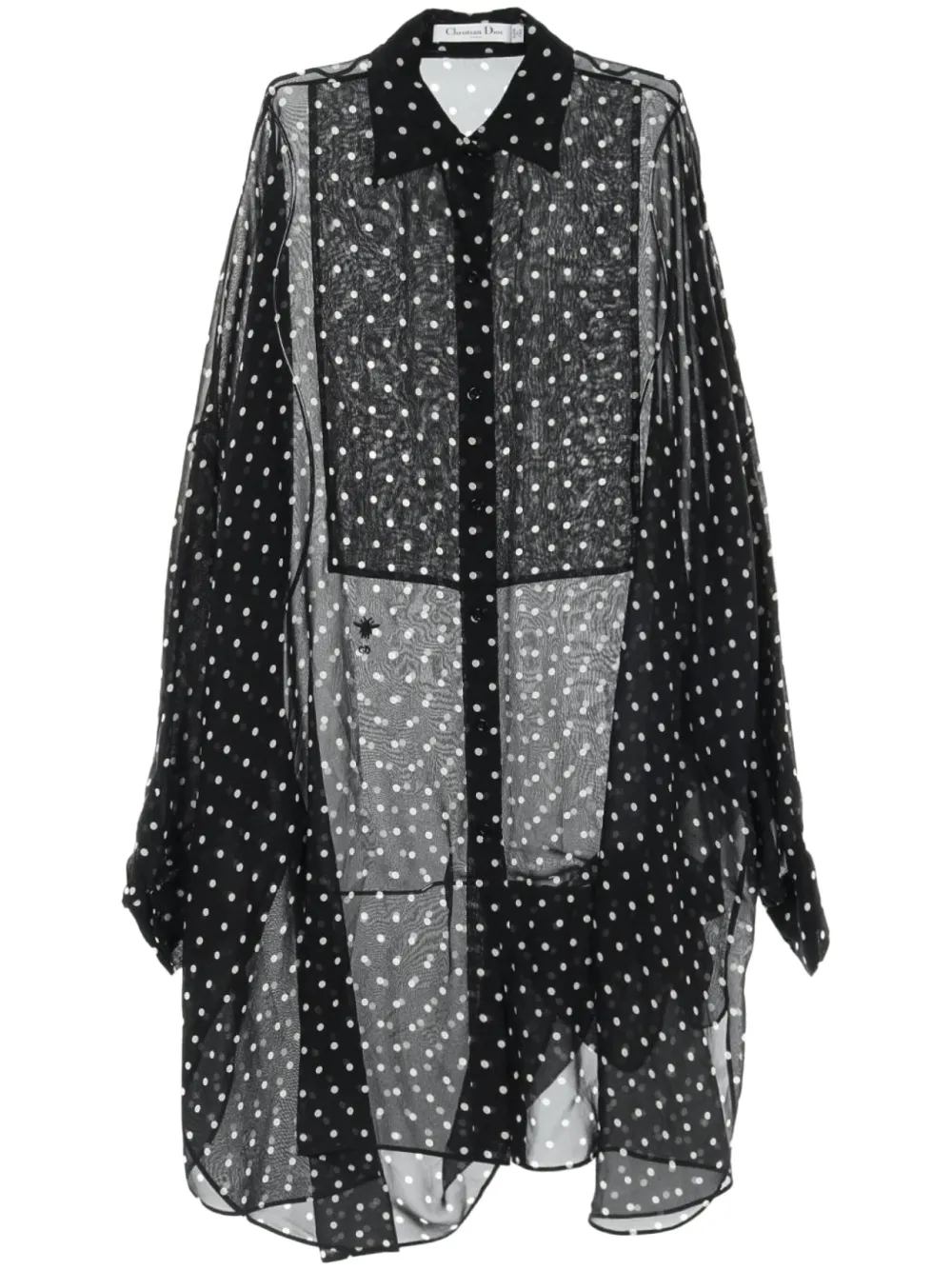 2010s polka-dot blouse