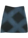 Fendi Pre-Owned 2000s diamond-pattern mini skirt - Blue
