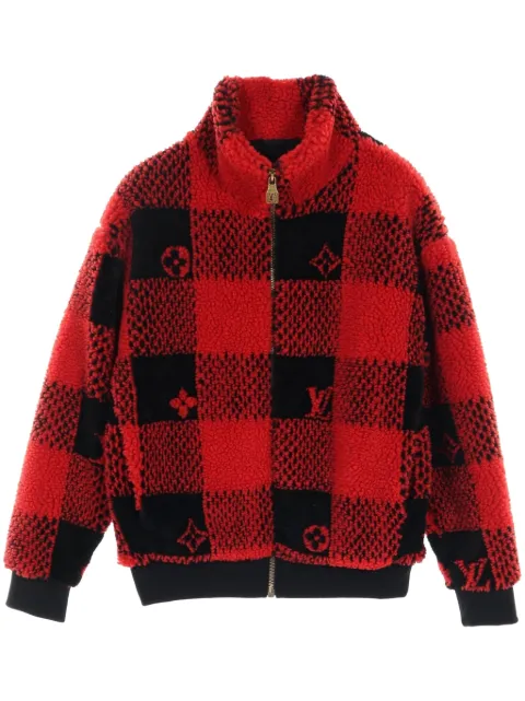 Louis Vuitton Pre-Owned 2010s Damier fleece jacket