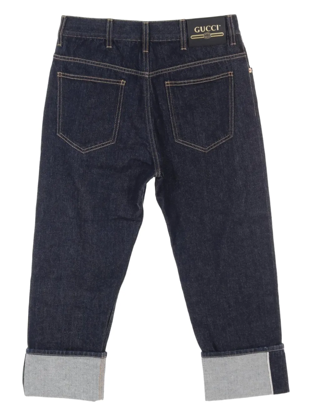 Gucci Pre-Owned 2010s Horse-embroidery jeans | Image 2