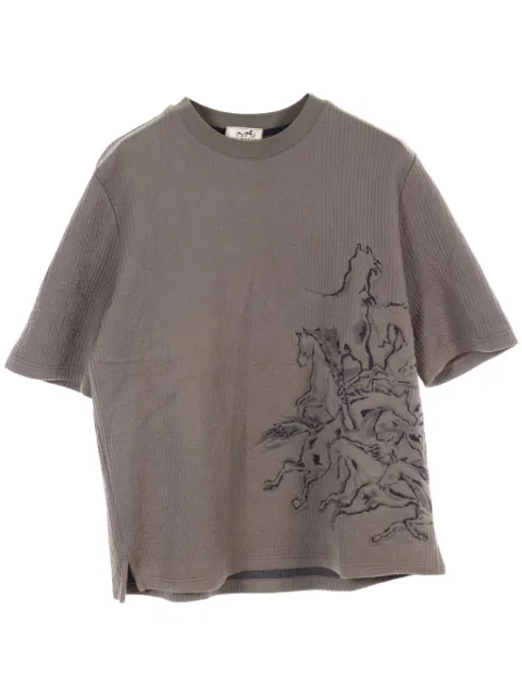 Hermès Pre-Owned 2010s Caval Card T-shirt