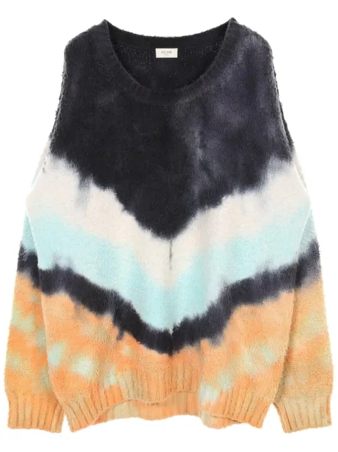 Céline Pre-Owned suéter con estampado tie-dye 2010