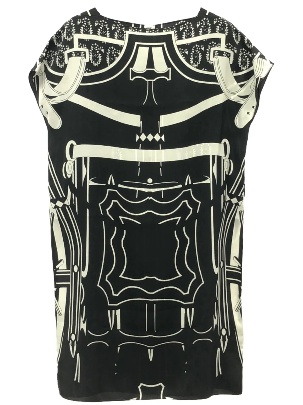 2010s graphic-print silk dress