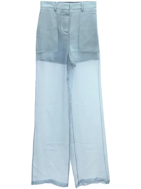 Burberry Pre-Owned 2020s sheer silk trousers
