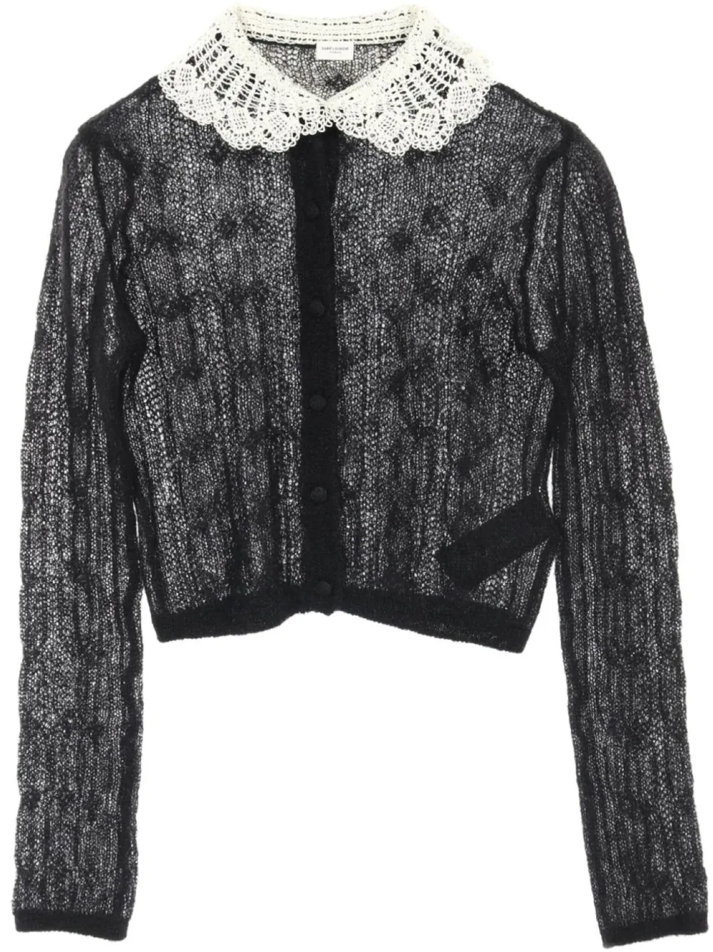 2010s lace-collar cardigan