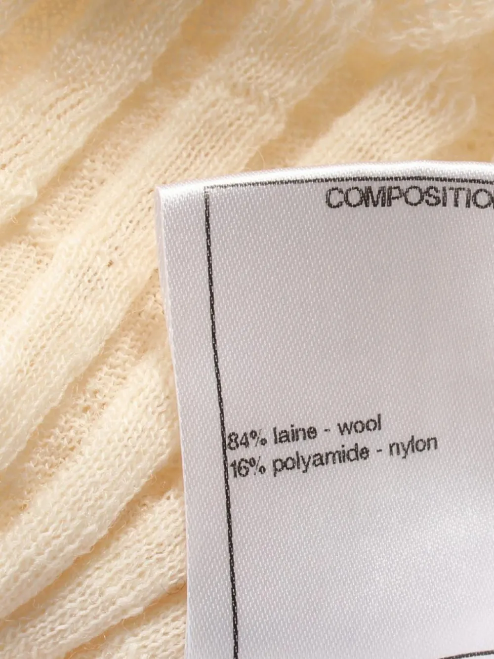 Pre-owned Chanel 1986-1988 Cut-and-sew Top In Neutrals
