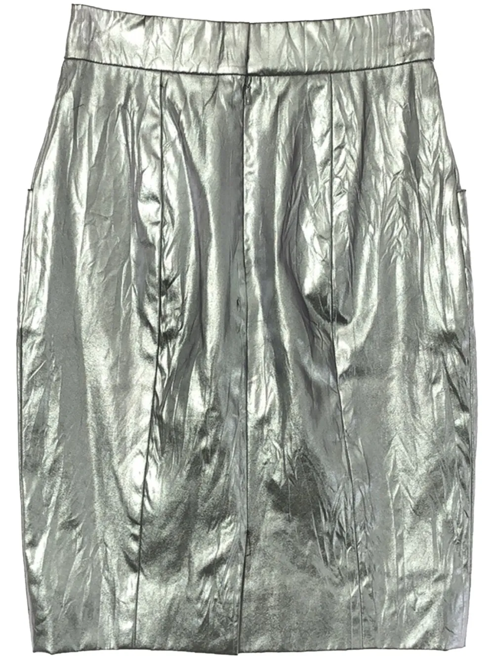 CHANEL Pre-Owned Gonna metallizzata 1986-1988 | argento | Image 1
