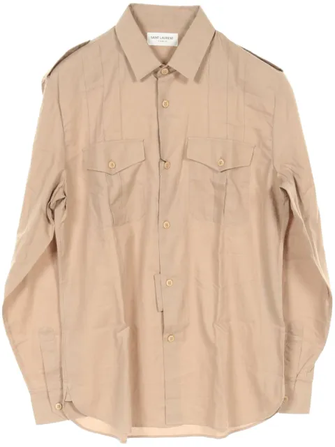 Saint Laurent Pre-Owned camisa de algodón 2020