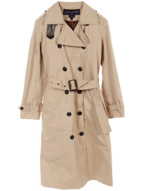 Louis Vuitton Pre-Owned 2020s cotton trench coat
