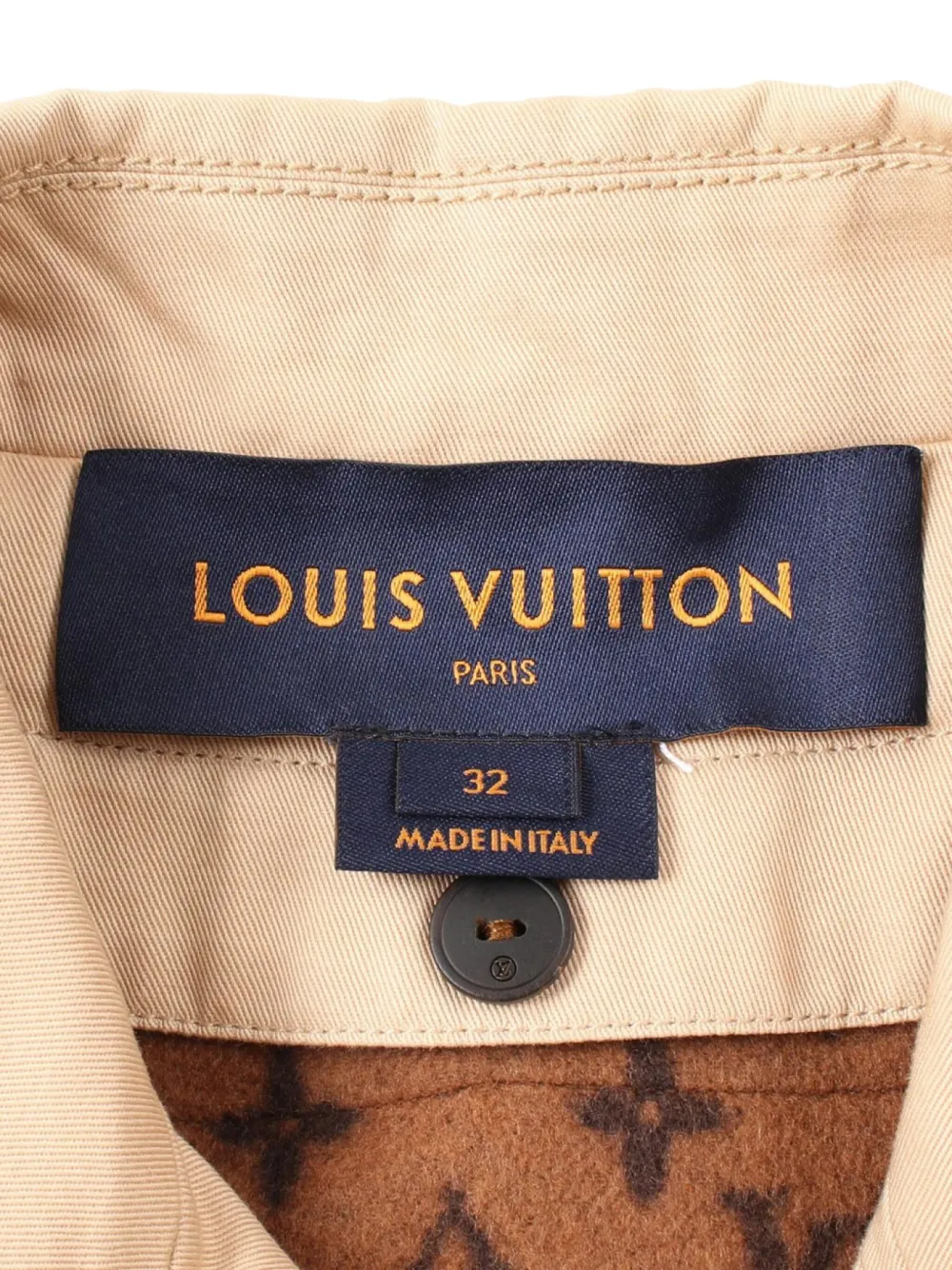 Pre-owned Louis Vuitton 2020s Cotton Trench Coat In Neutrals
