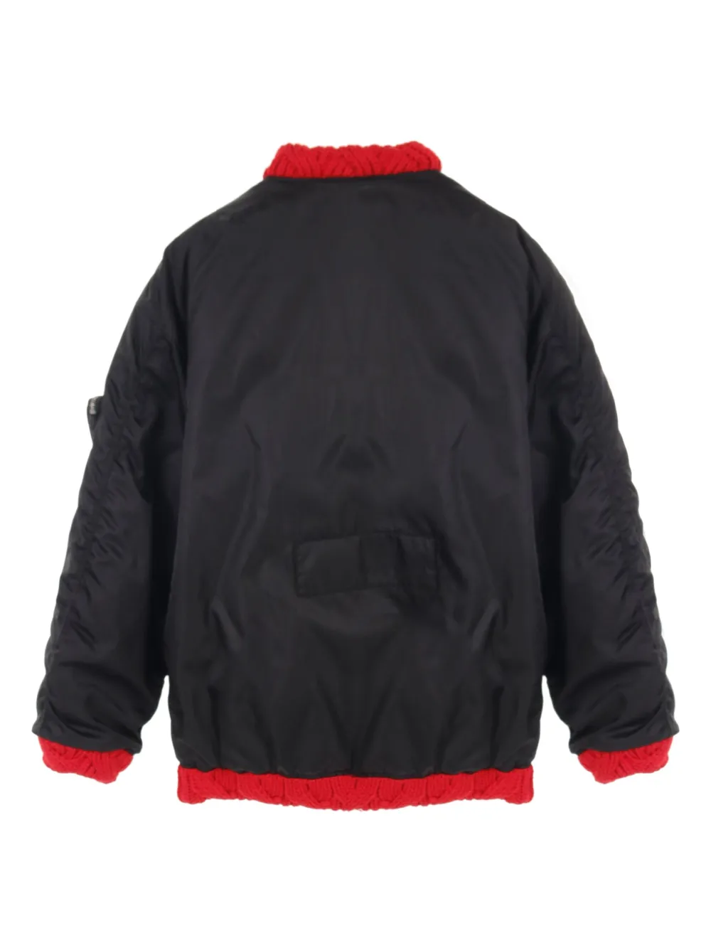 Prada Pre-Owned 2010s knitted-detailed bomber jacket | Image 2