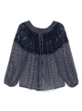 ERMANNO FIRENZE lace-detailed blouse - Blue
