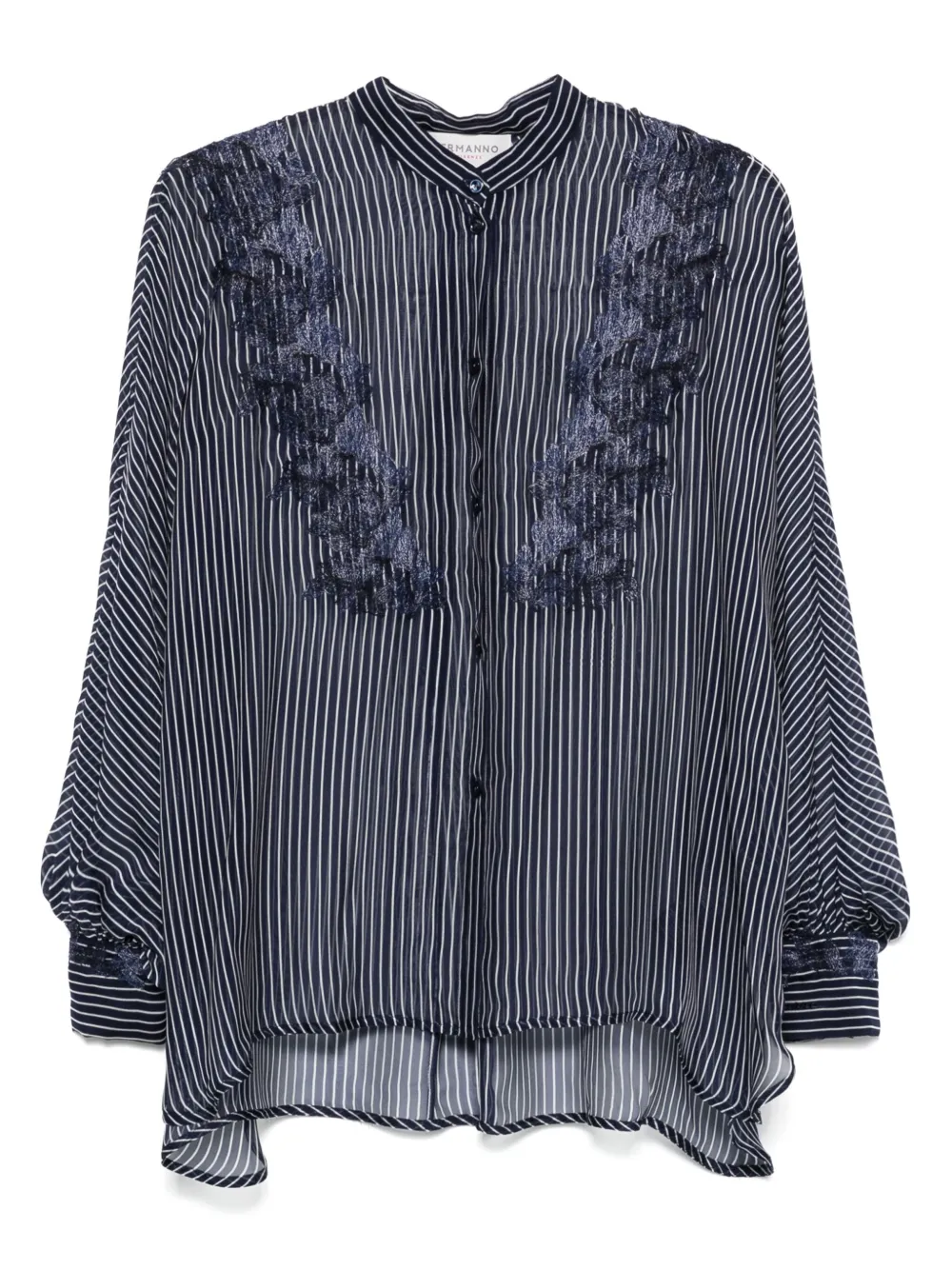 ERMANNO FIRENZE  camisa con rayas estampadas | azul | Image 1