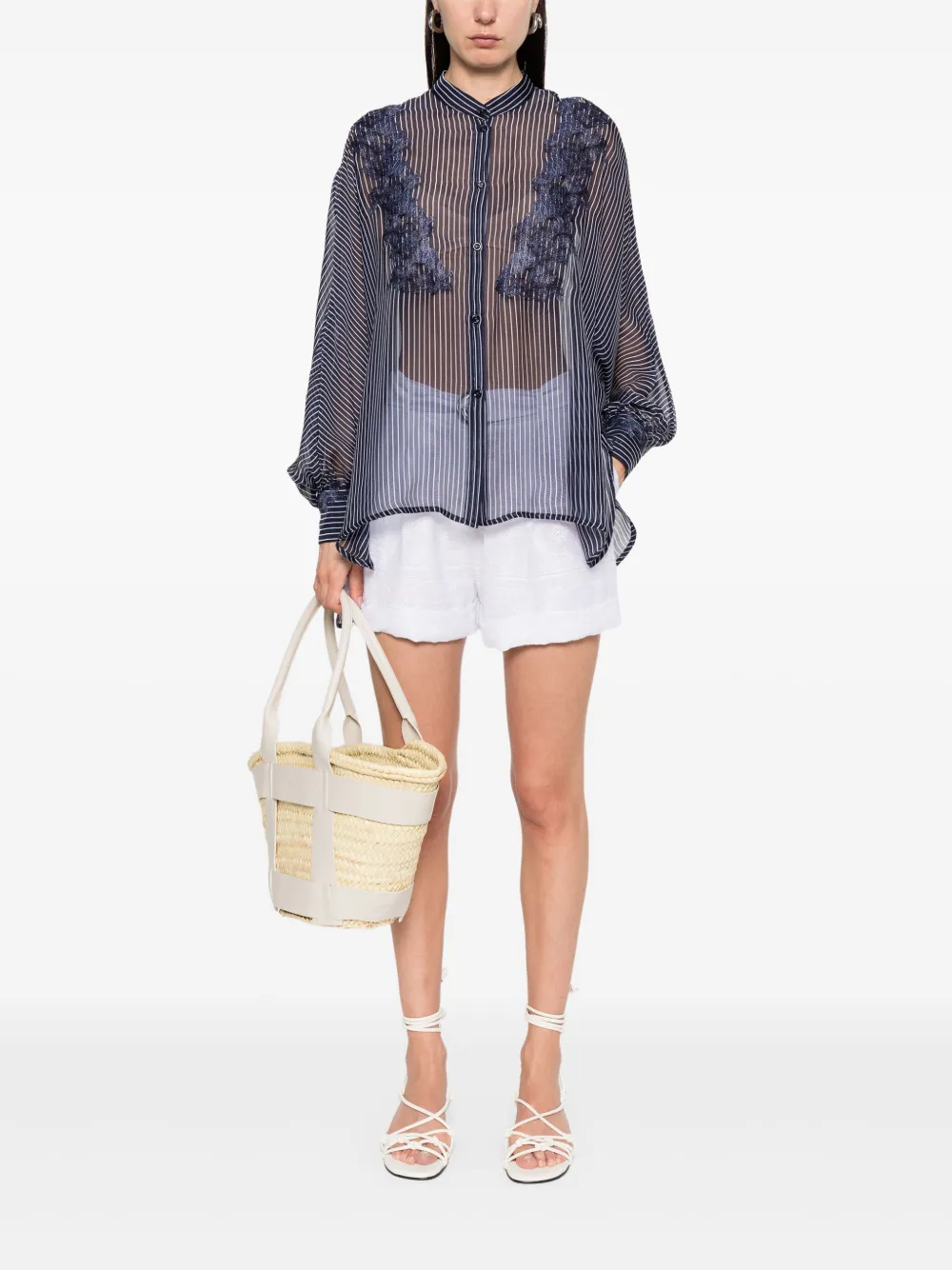ERMANNO FIRENZE  camisa con rayas estampadas | Camisas | Image 2