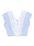ERMANNO FIRENZE lace-detailed top - Blue