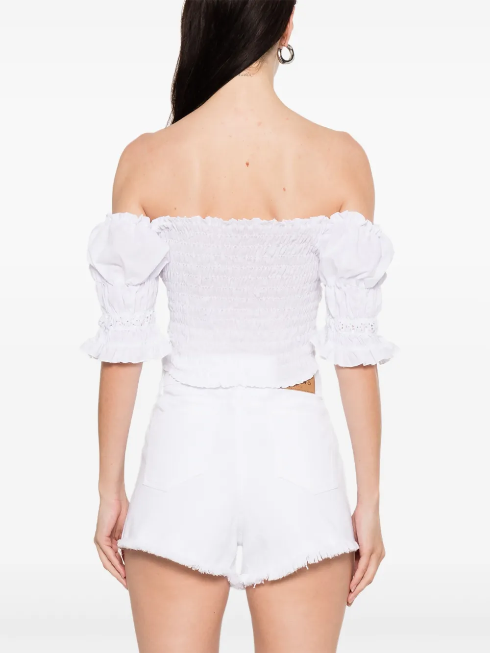 ERMANNO FIRENZE Top met kant Wit