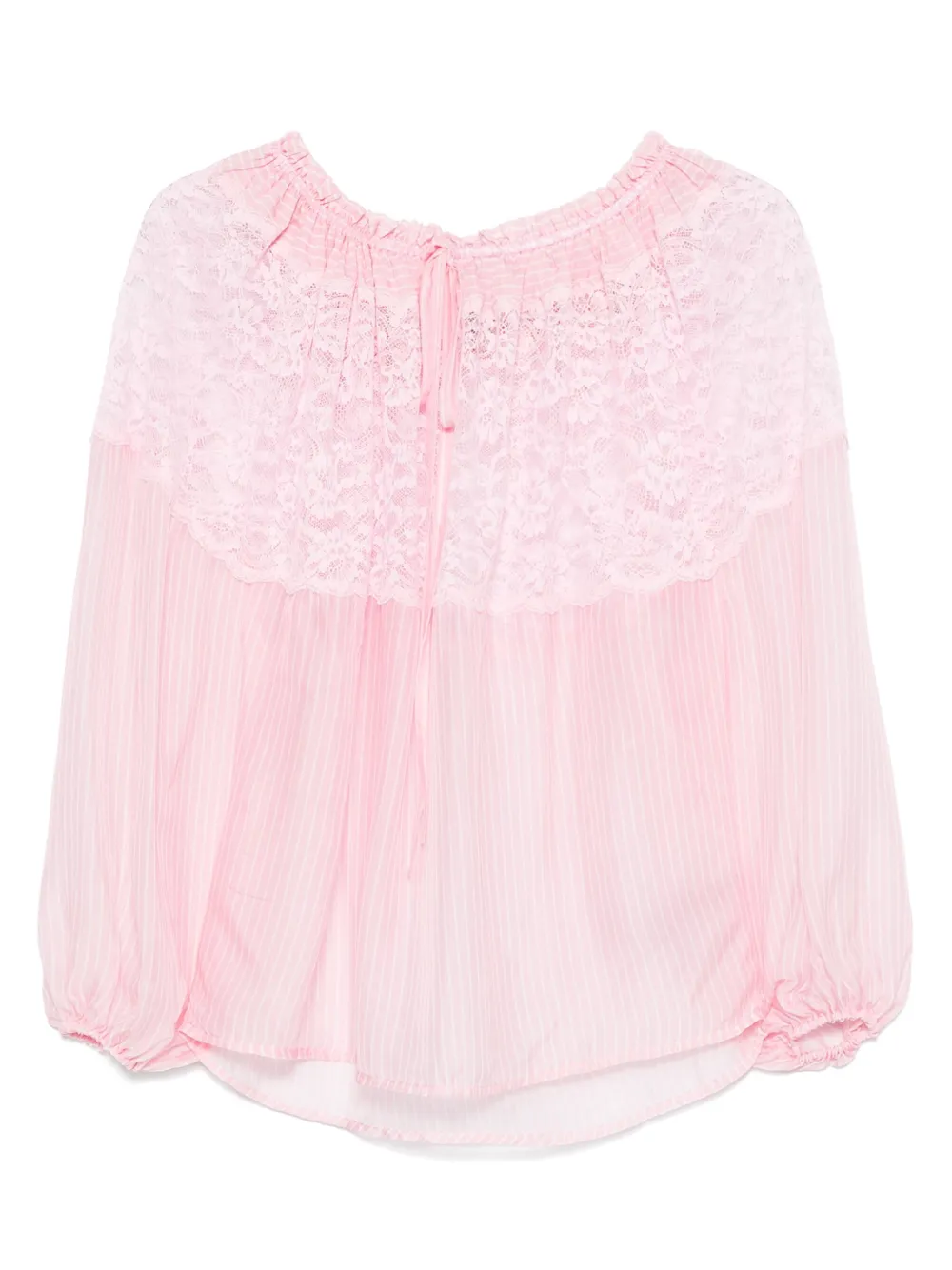 ERMANNO FIRENZE  Bluse mit Spitzendetail | Rosa | Image 1