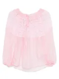 ERMANNO FIRENZE lace-detailed blouse - Pink