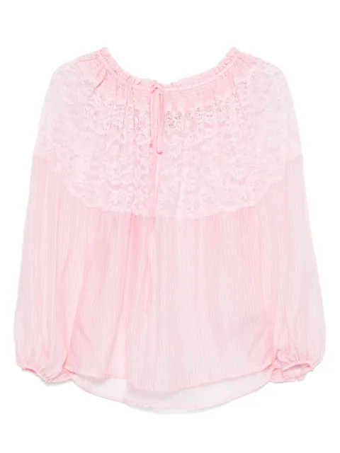 ERMANNO FIRENZE  lace-detailed blouse