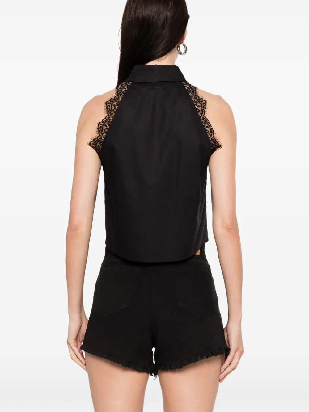 ERMANNO FIRENZE Top met kant Zwart