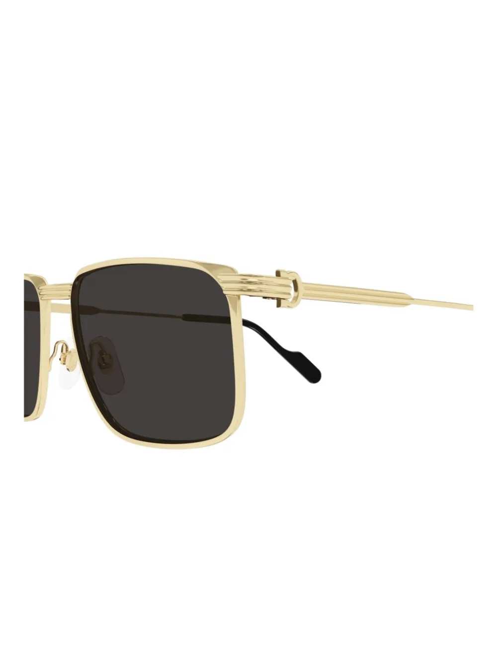 Cartier Eyewear Zonnebril met vierkant montuur Goud