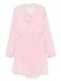 ERMANNO FIRENZE striped mini dress - Pink