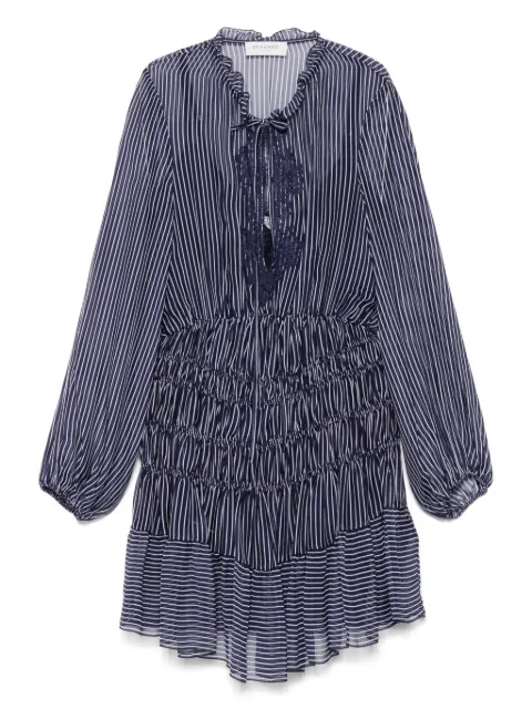 ERMANNO FIRENZE  vestido corto con rayas estampadas