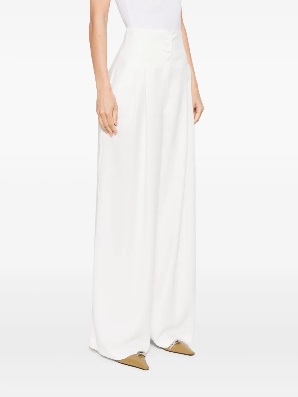 ERMANNO FIRENZE Broek met veters Wit