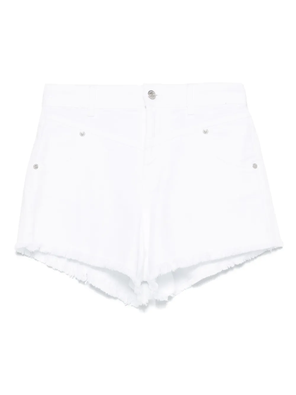 ERMANNO FIRENZE  short en jean à bords francs | blanc | Image 1