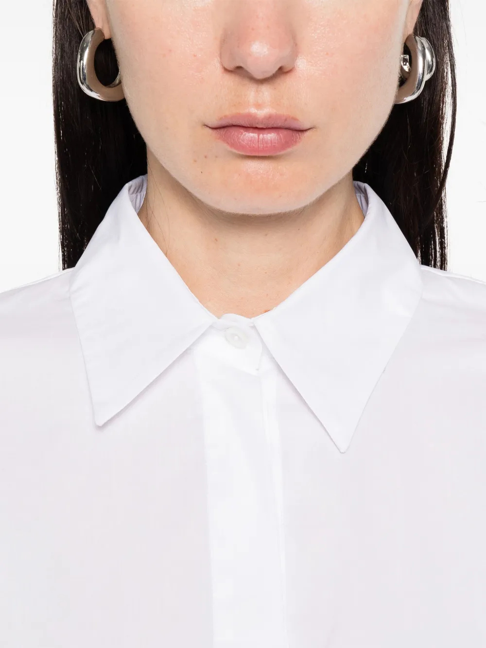 ERMANNO FIRENZE Shirt met geborduurd logo Wit